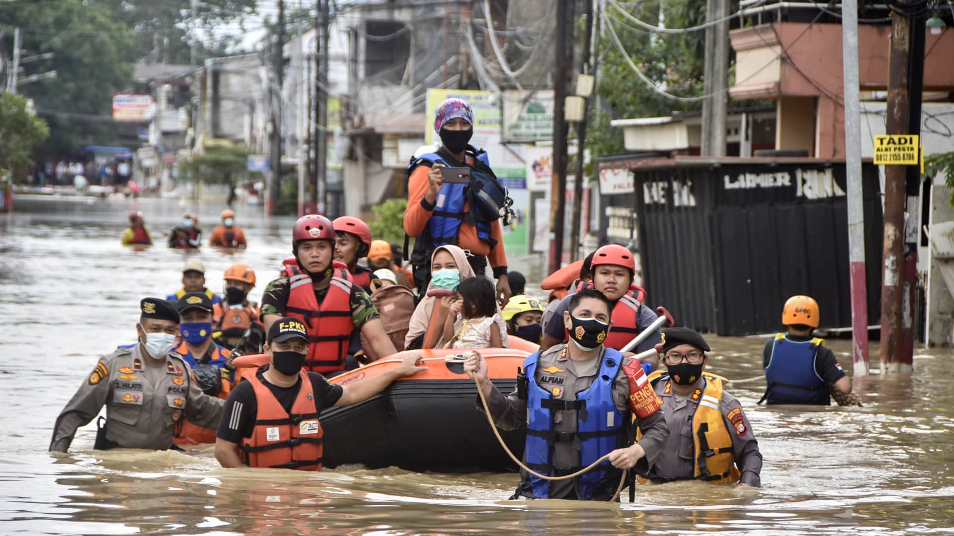 Jakarta faced flooding in various neighborhoods while gearing up for additional rain.