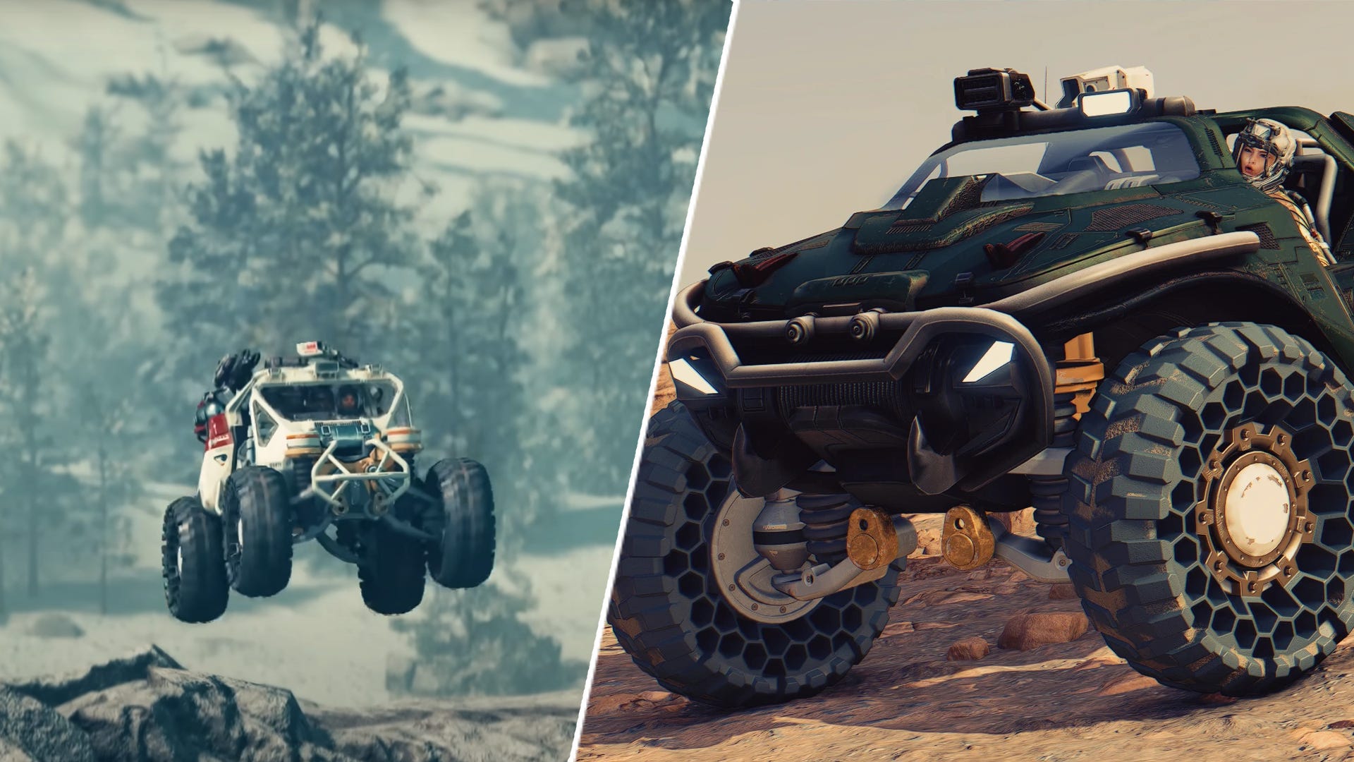 Starfield’s moon buggy can do sick jumps, but it can’t outrun the inevitable – modders swapping it for Halo’s Warthog, a Star Wars speeder, and, er, a van